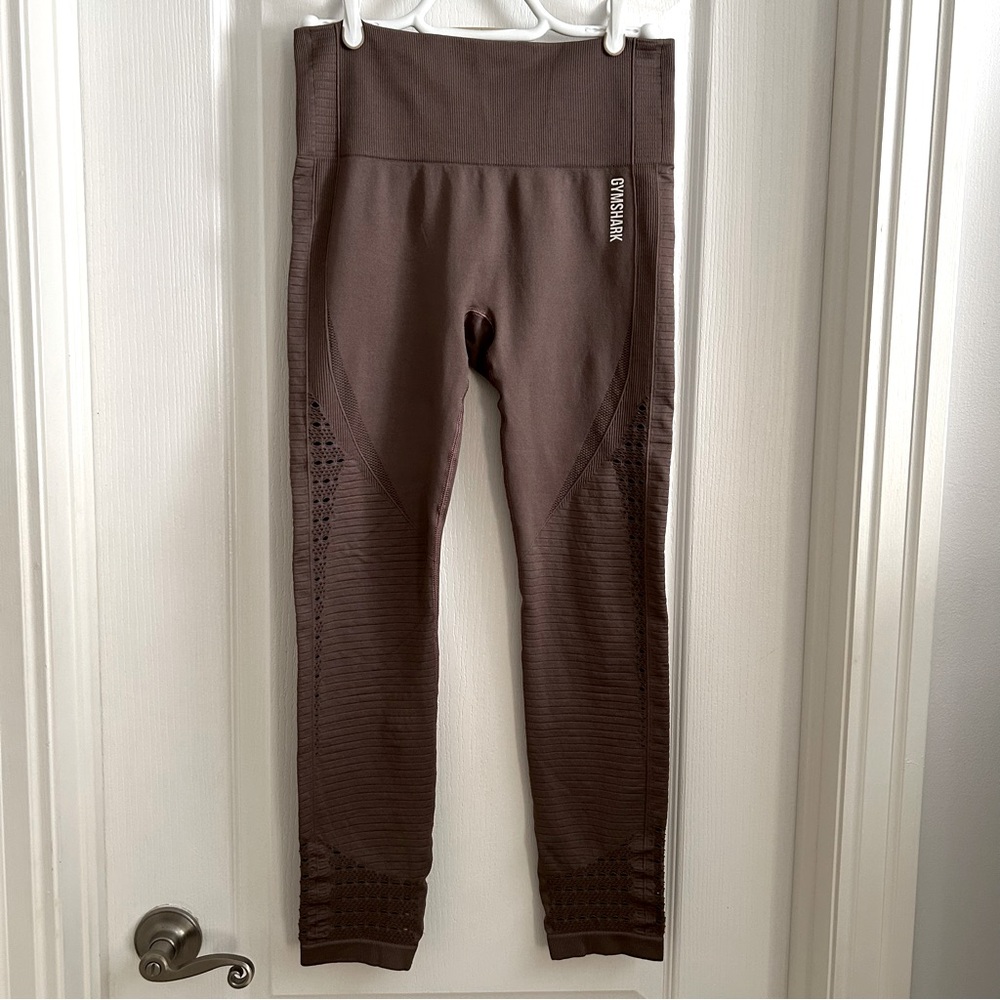Gymshark Scupt Brown Leggings Size Medium